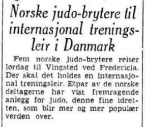 Judobrytere på leir - 3 august 1955
